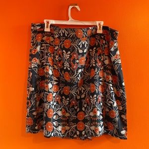 Size 1X, US 16/18 floral print lightweight skirt